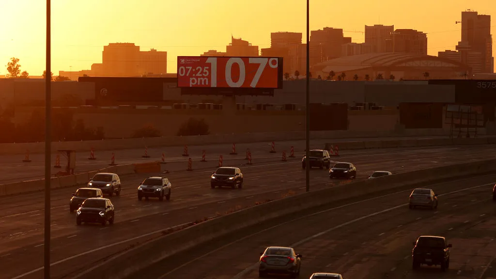 La OMM prevé que entre 2024 y 2028 la superficie terrestre se calentará en un rango de 1.1 a 1.9°C respecto a la era preindustrial.JUSTIN SULLIVAN/GETTY IMAGES
